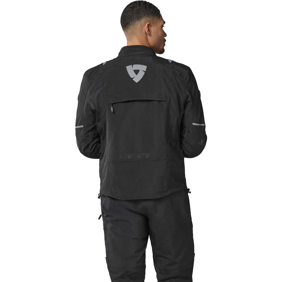 REV'IT Fractal H2O Motorcycle Jacket Black