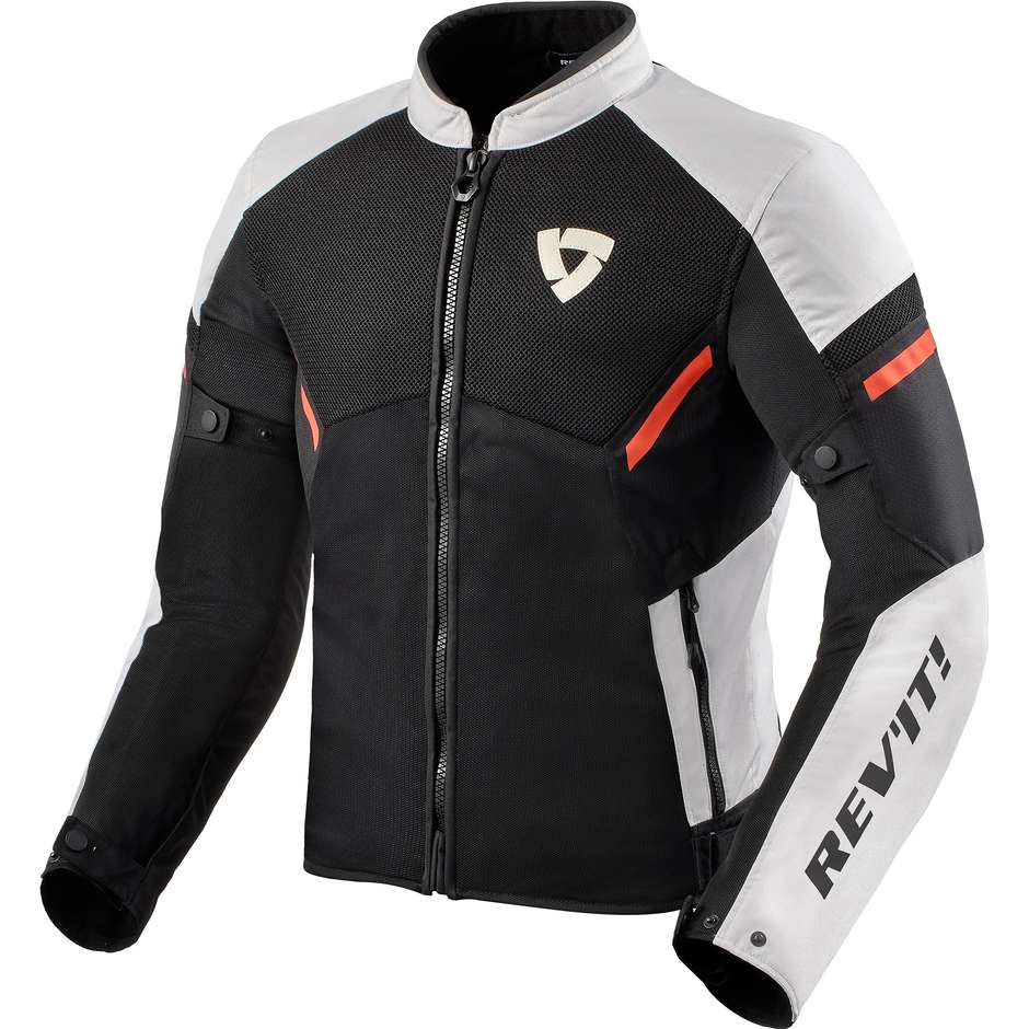 Rev'it GT-R Air 3 Summer Motorcycle Jacket White Neon Red