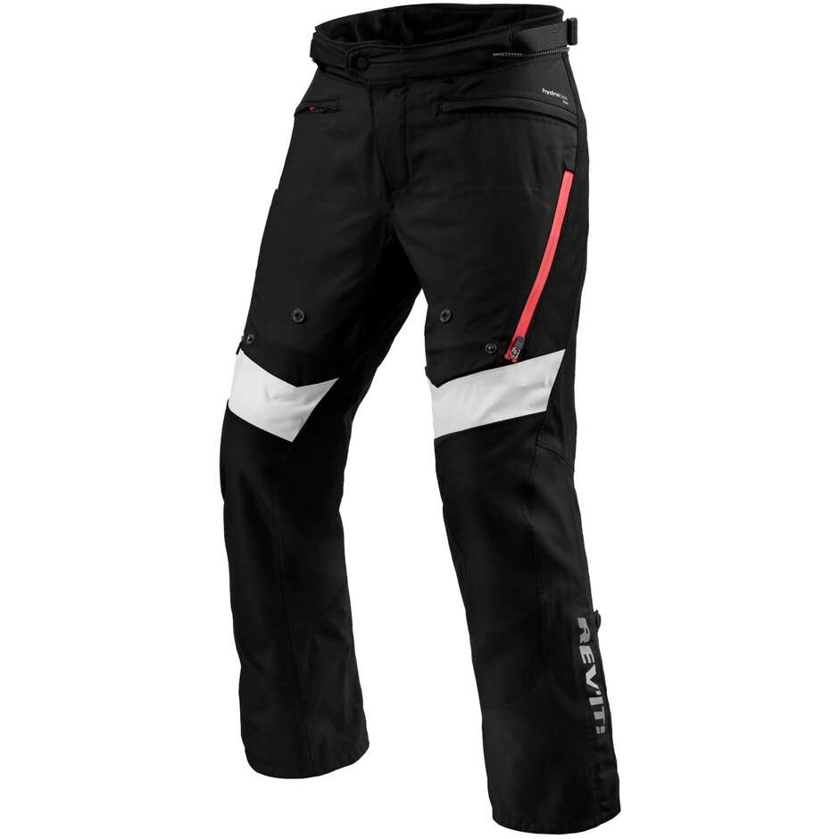 Rev'it Horizon 3 H2O Motorcycle Fabric Pants Black Red - STANDARD