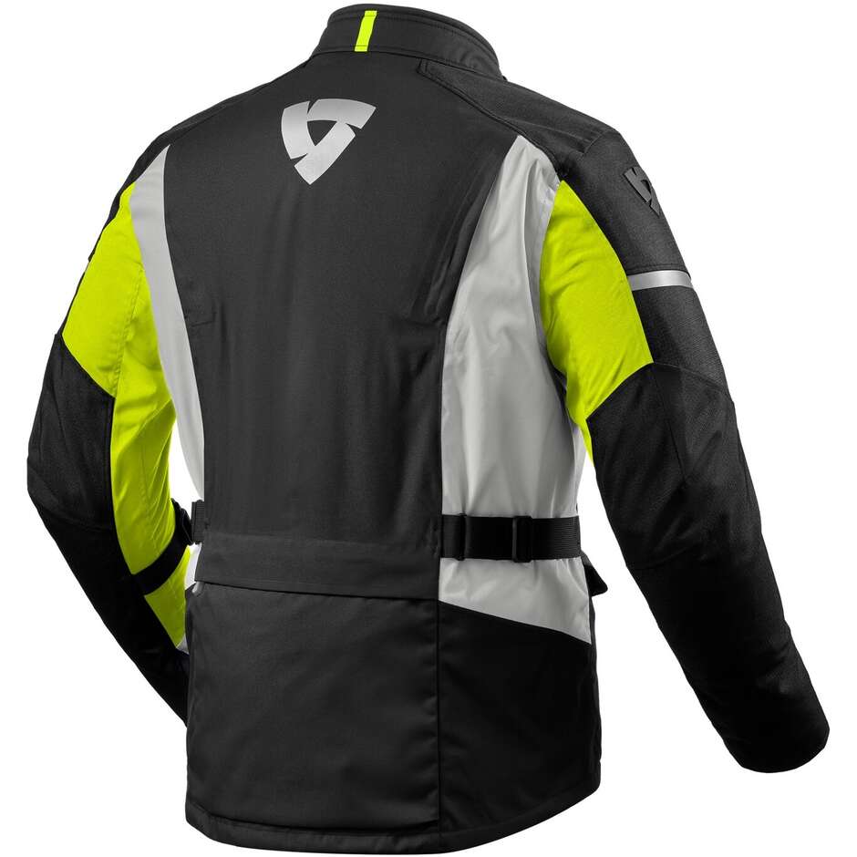 Rev'it Horizon 3 H2O Motorcycle Jacket Black Neon Yellow