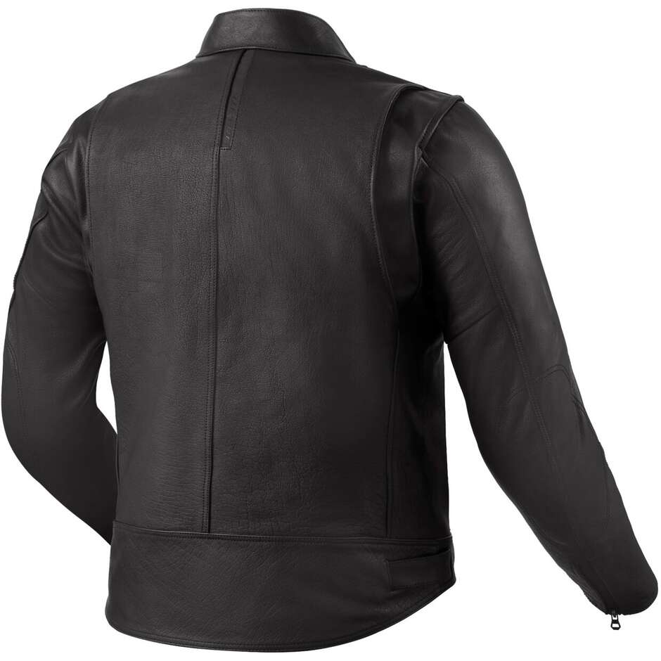 Rev'it Huxley Motorradjacke aus schwarzem Leder