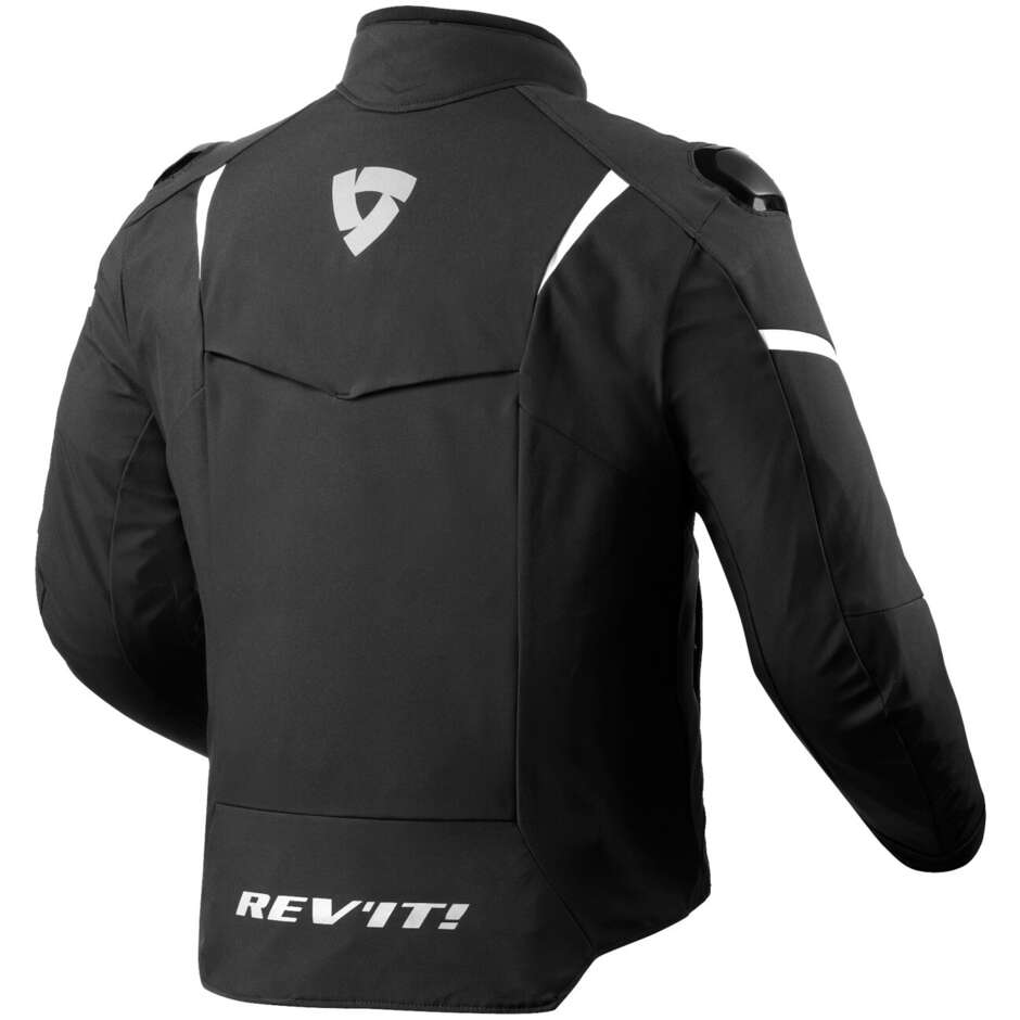 Rev'it HYPERSPEED 2 H2O Black White Motorcycle Sports Jacket
