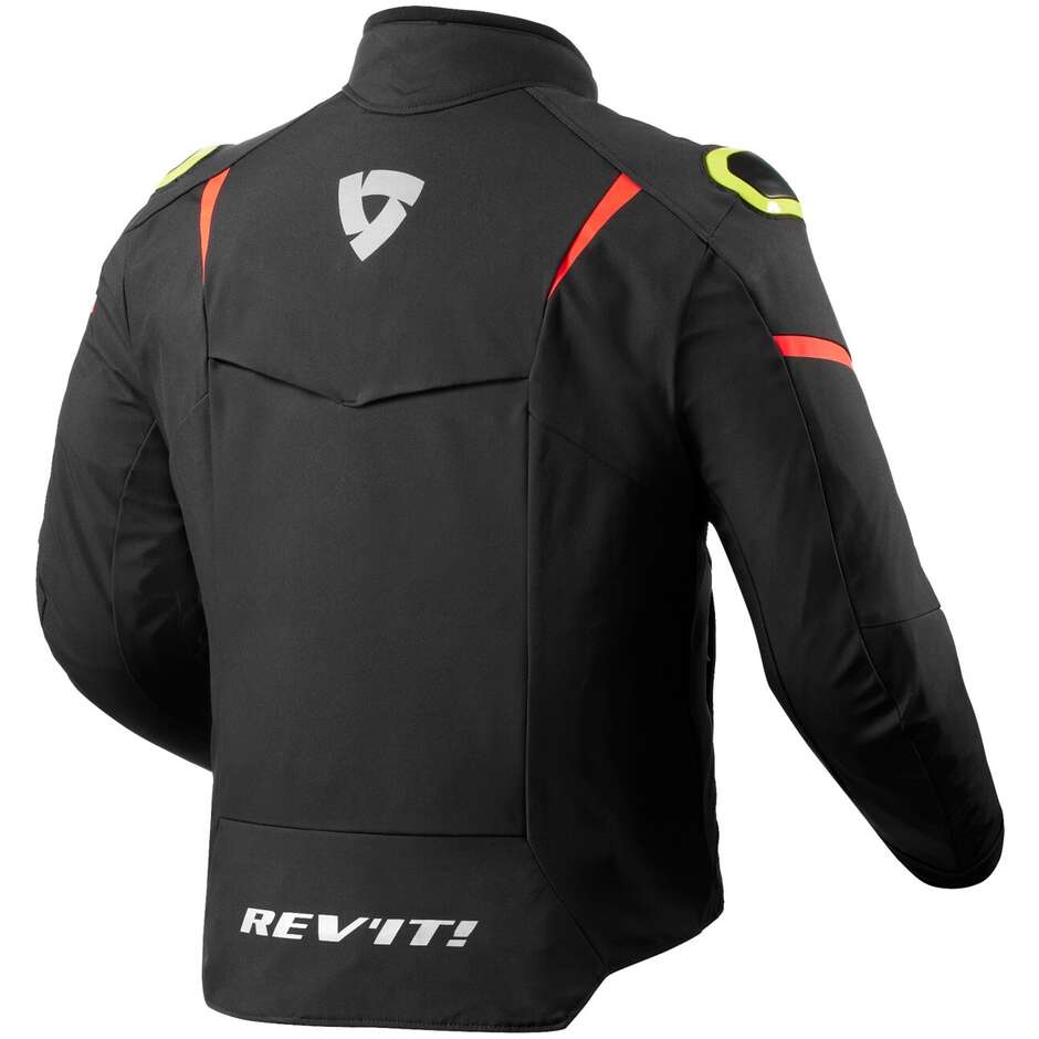 Rev'it HYPERSPEED 2 H2O Motorcycle Sports Jacket Black Neon Yellow