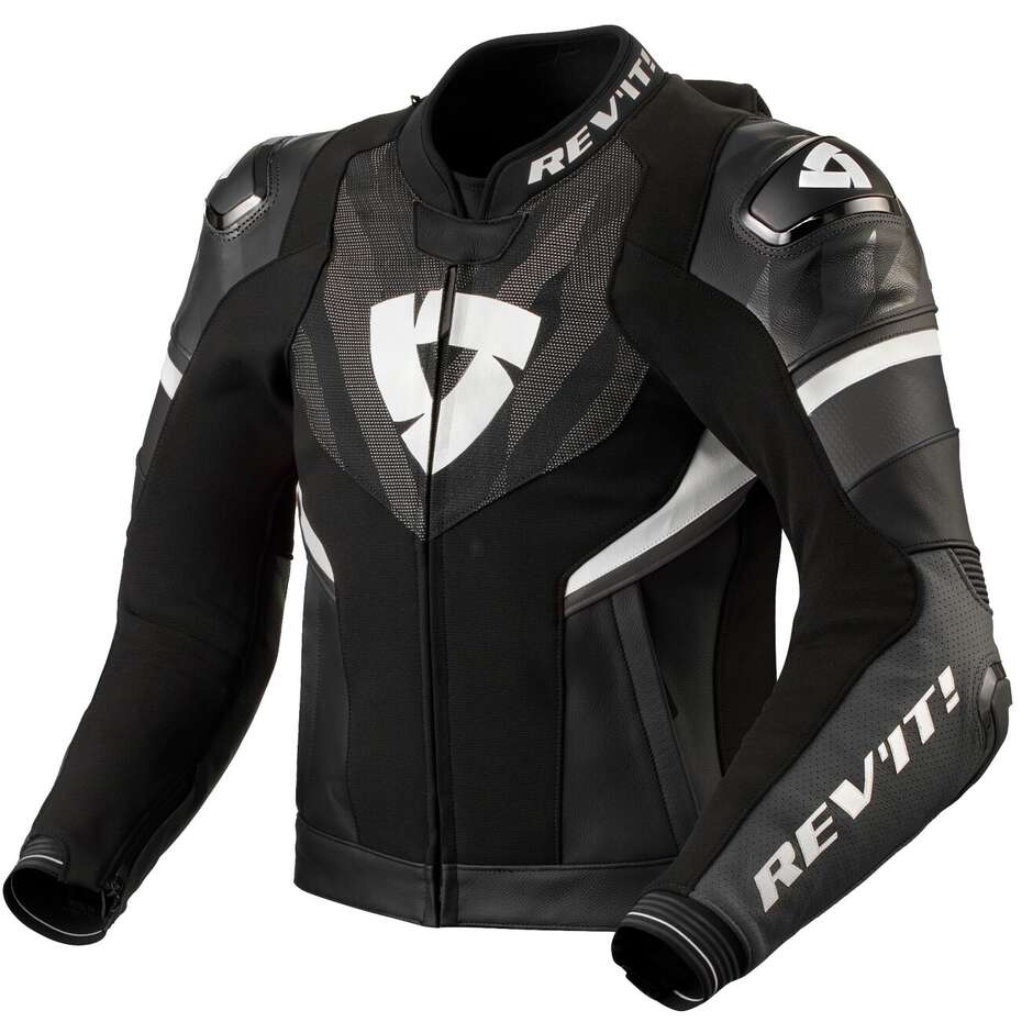 Rev'it HYPERSPEED 2 PRO Motorcycle Leather Jacket Black Anthracite