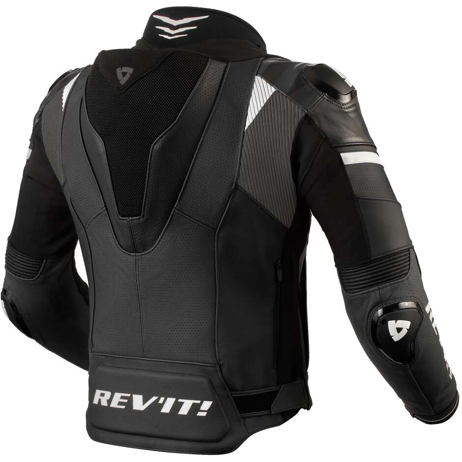 Rev'it HYPERSPEED 2 PRO Motorcycle Leather Jacket Black Anthracite