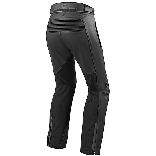Rev'it IGNITION 3 Leather Motorcycle Pants Black Stretched