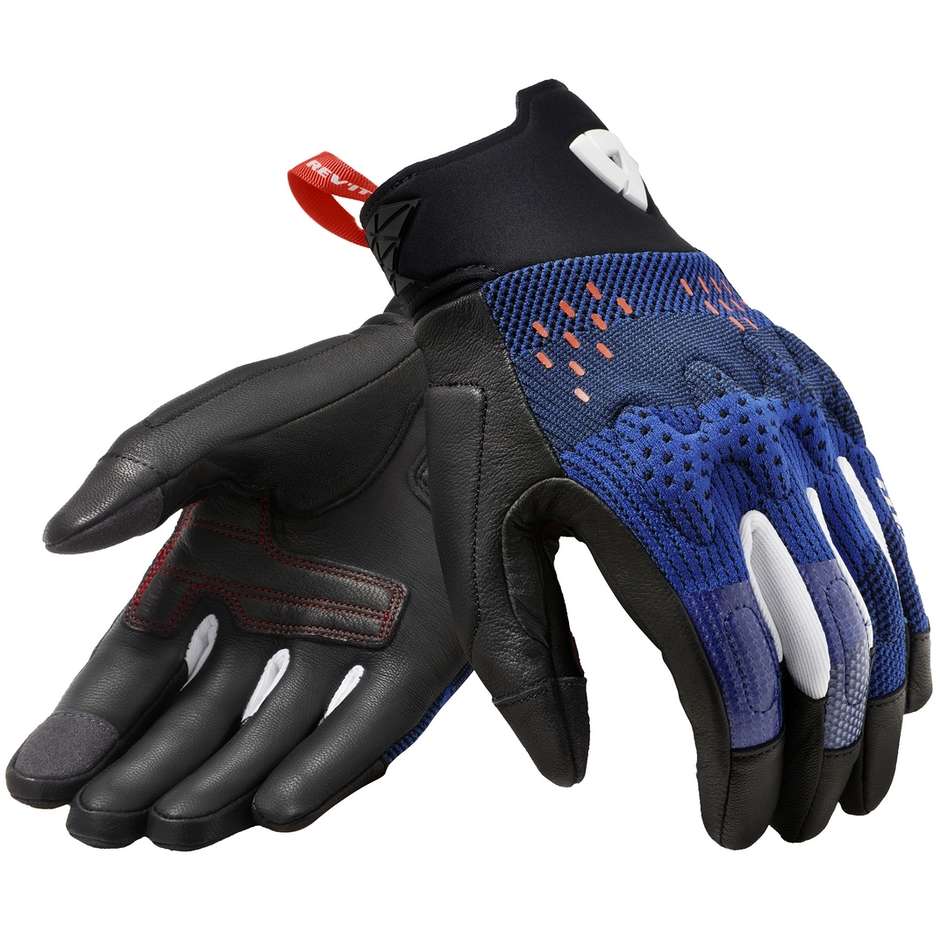 Rev'it KINETIC Summer Motorcycle Gloves Blue Black