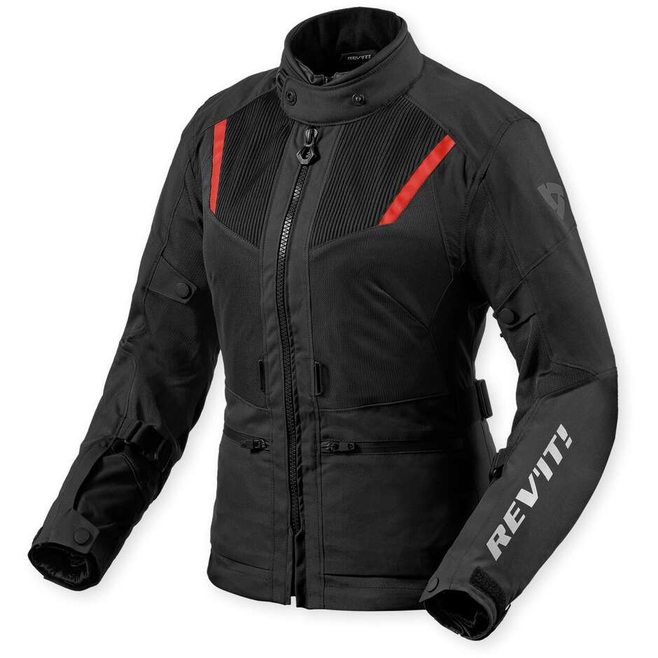 Rev'it Levante 2 H2O Damen Schwarze Motorradjacke