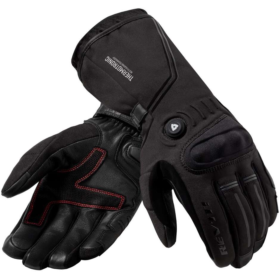 Rev'it Liberty H2O Heated Winter Motorcycle Gloves Black