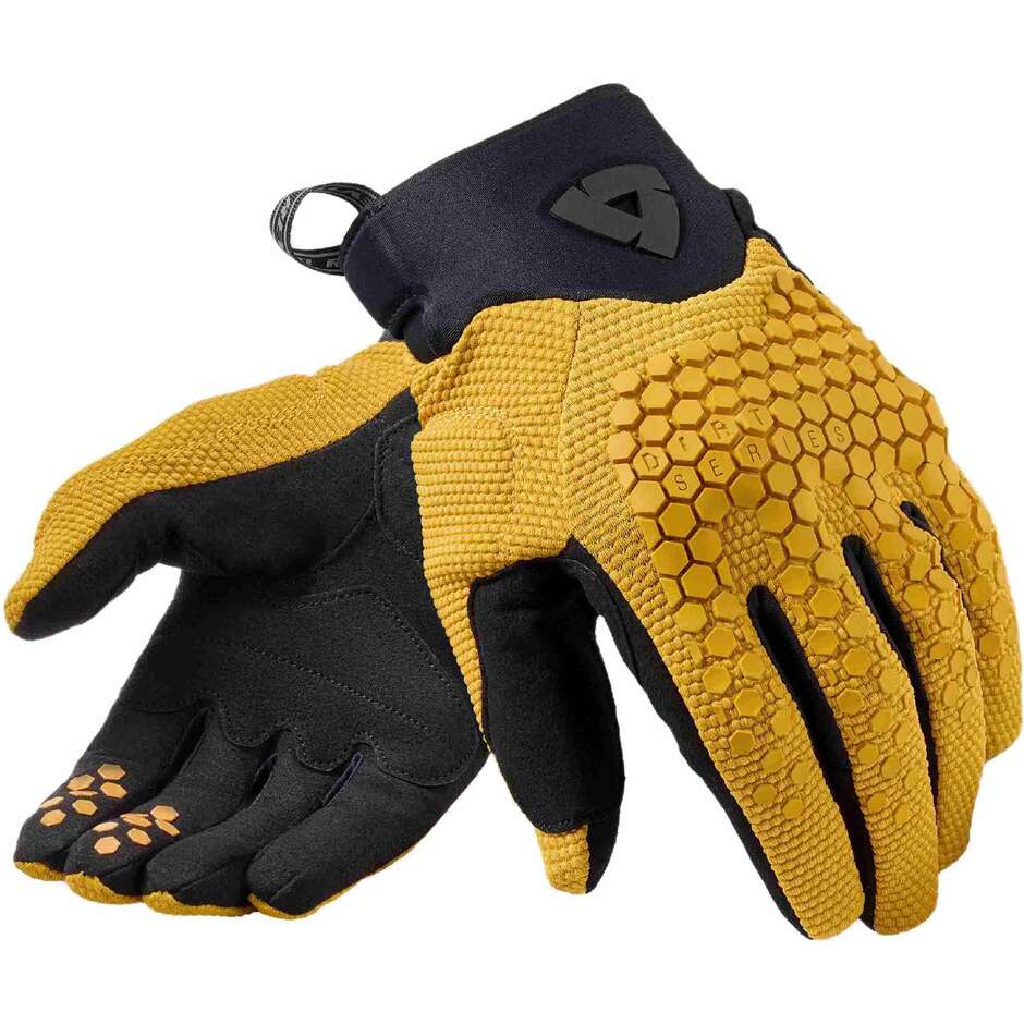 Rev'it MASSIF Certified Summer Motorcycle Gloves, Yellow