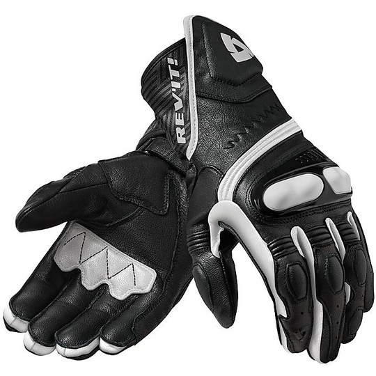 Rev'it METIS Black Leather Racing Motorcycle Gloves