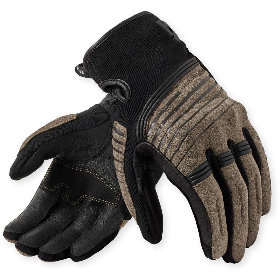 Rev'it Montford Motorradhandschuhe Sand Schwarz