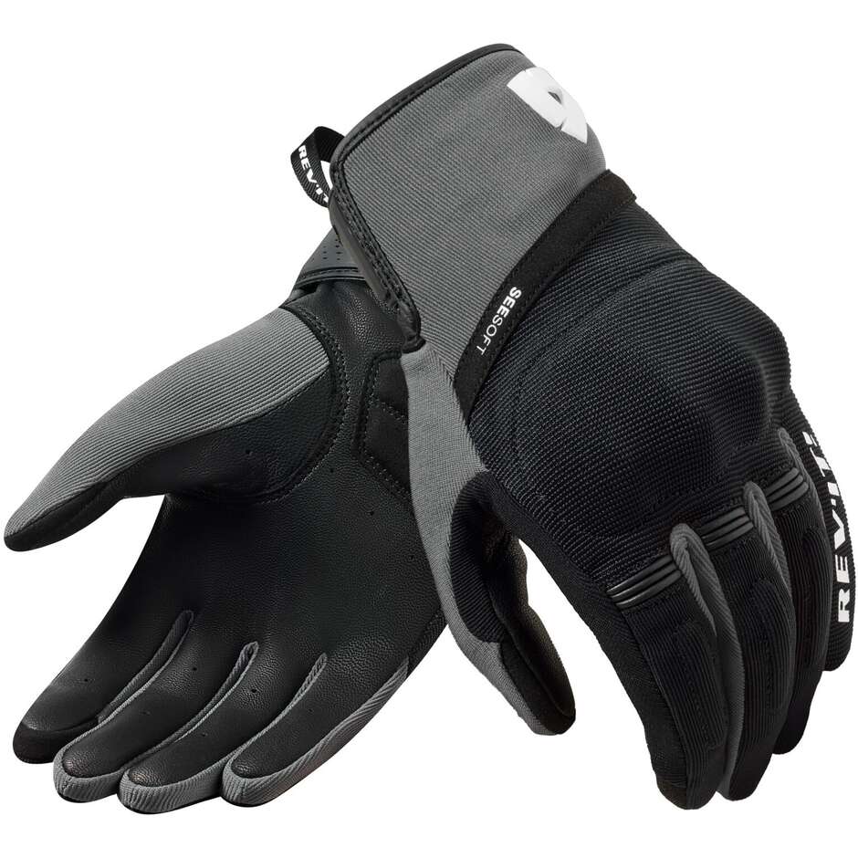 Rev'it MOSCA 2 Black Gray Summer Motorcycle Gloves