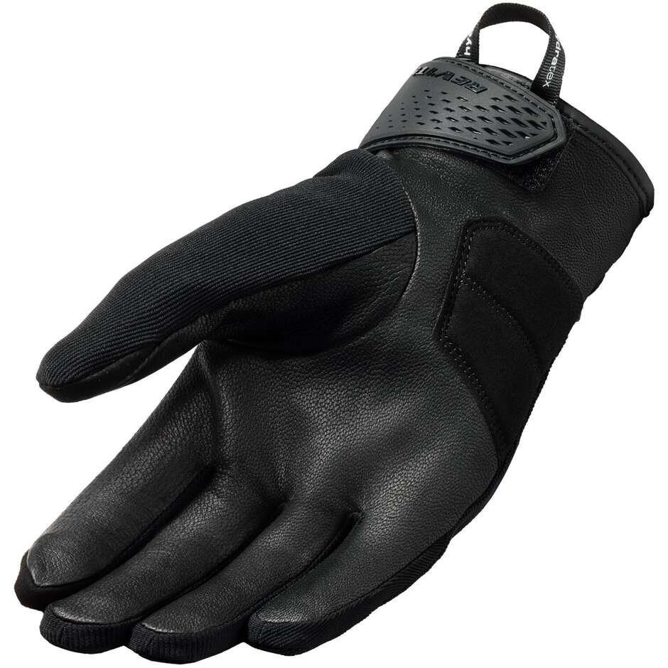 Rev'it MOSCA 2 H2O Motorradhandschuhe aus schwarzem Stoff
