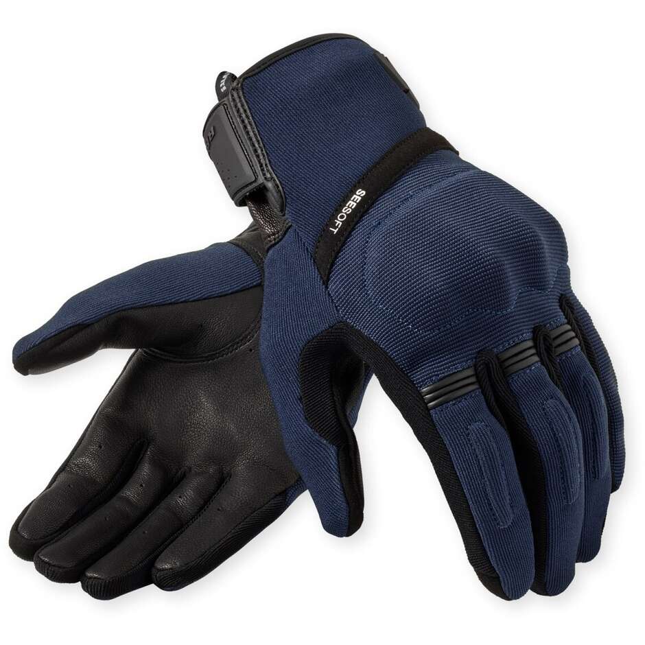 Rev'it Mosca 2 Motorcycle Gloves Dark Blue Black