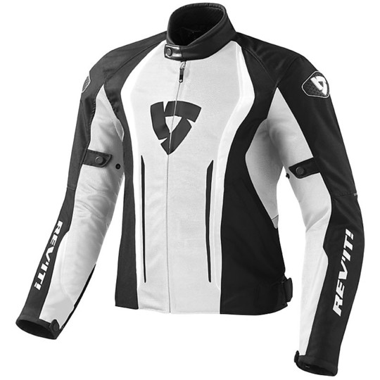 Rev'it motorcycle jacket fabric AIRFORCE Black White For Sale Online ...