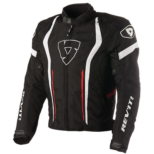 Rev'it motorcycle jacket fabric RACEWAY Black Red