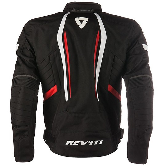 Rev'it motorcycle jacket fabric RACEWAY Black Red