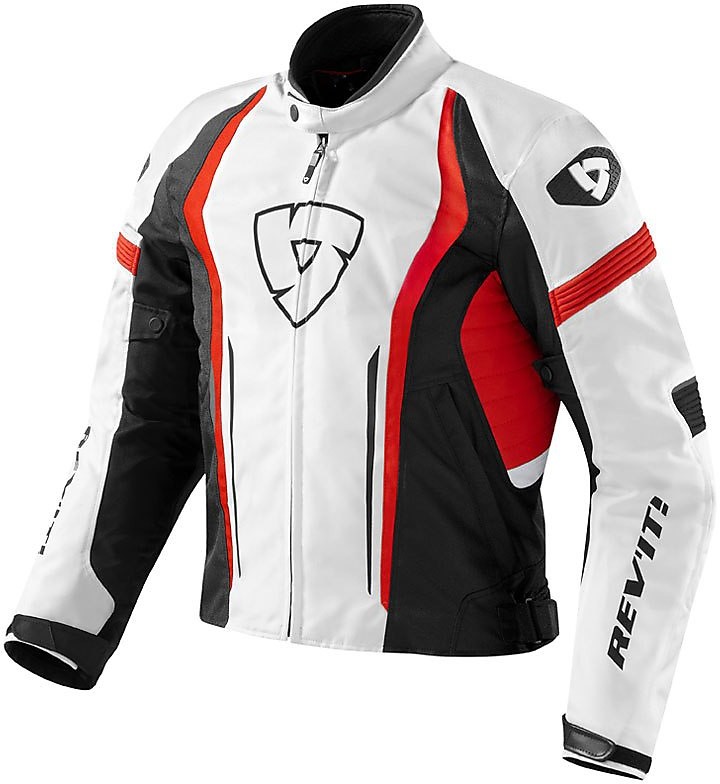 Rev'it motorcycle jacket fabric RACEWAY Red White For Sale Online ...