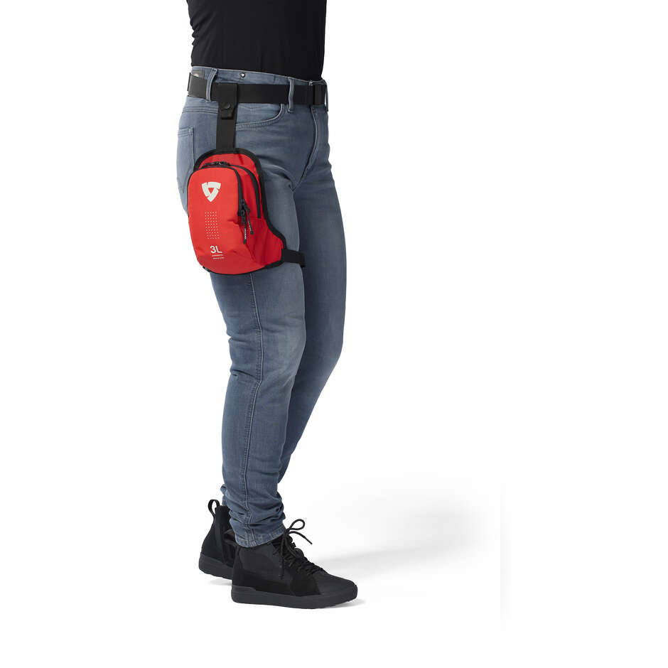 REV'IT Node Beintasche Rot Schwarz