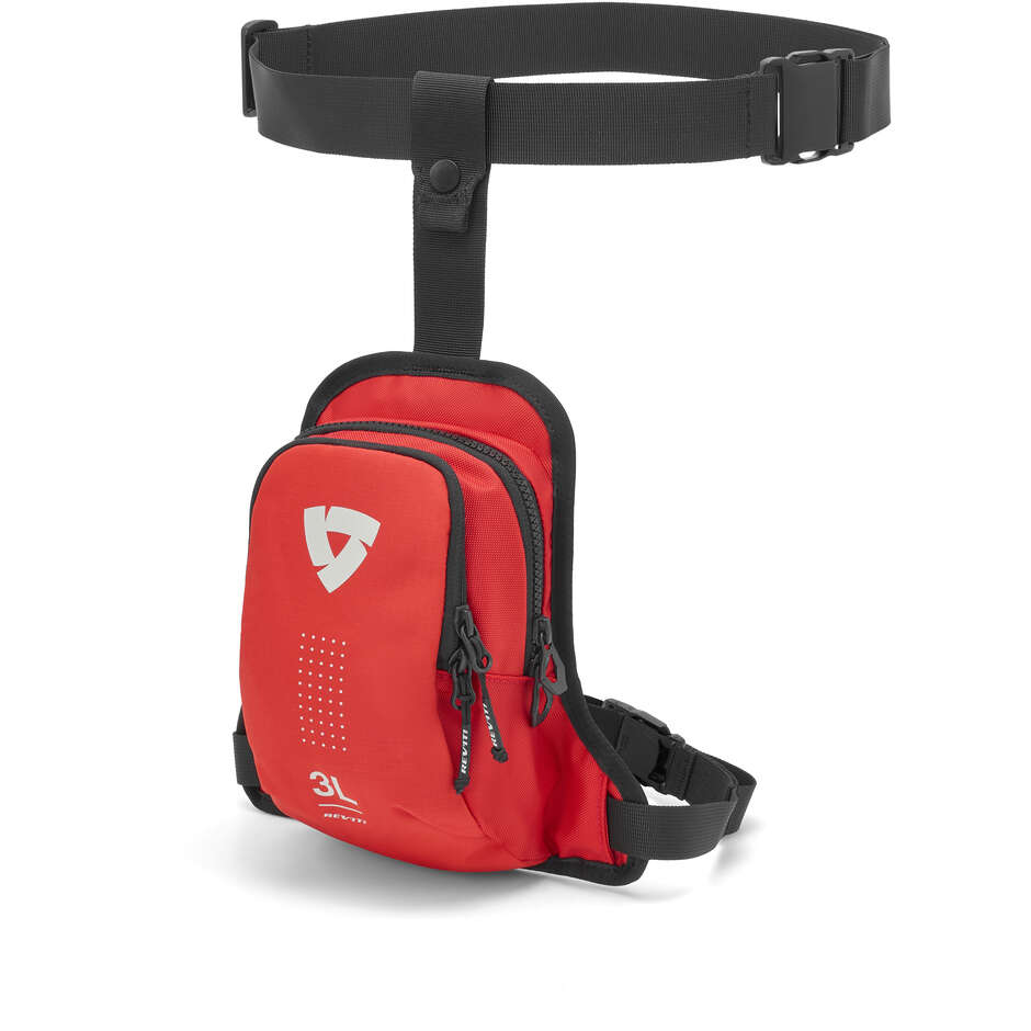 REV'IT Node Leg Bag Red Black