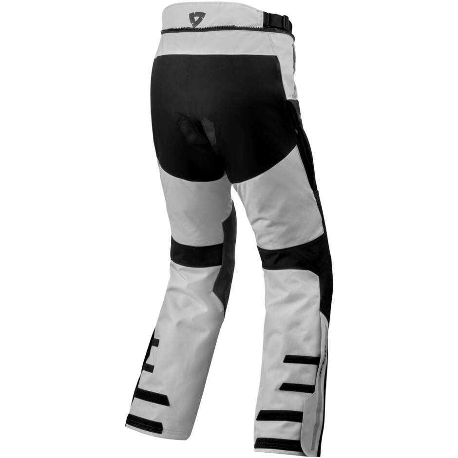 Rev'it OFFTRACK 2 H2O Motorcycle Fabric Pants Black Silver - SHORTED