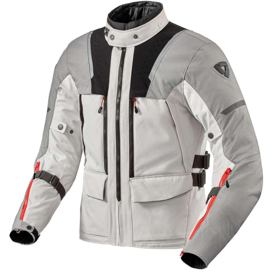 Rev'it OFFTRACK 2 H2O Touring Motorcycle Jacket Light Gray Silver