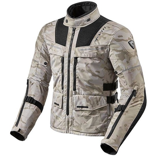 Rev'it OFFTRACK Sand Black Touring Fabric Motorcycle Jacket