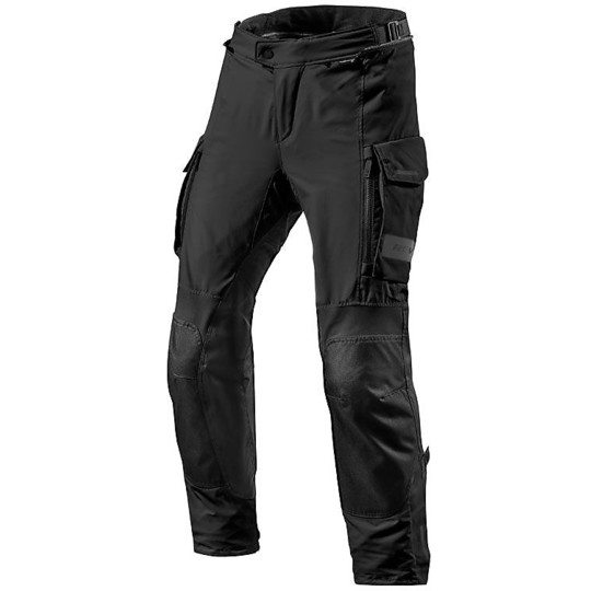 Rev'it OFFTRACK Touring Fabric Motorcycle Pants Black Stretched