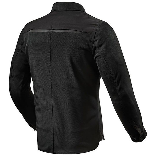 Rev'it OVERSHIRT TRACER AIR Perforated Motorcycle Jacket Black