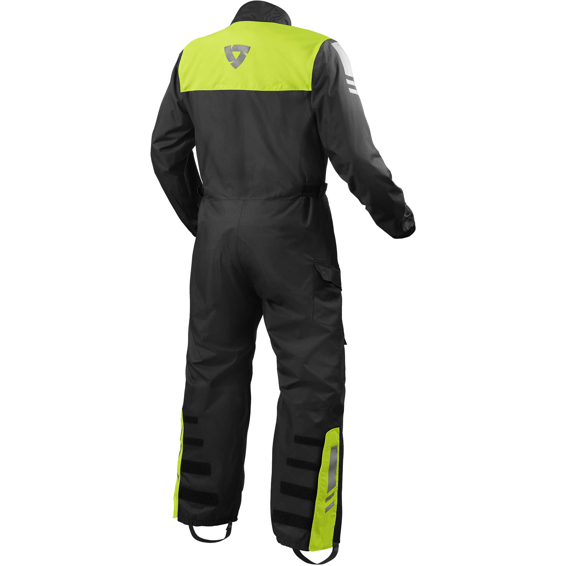 Rev'it PACIFIC 4 H2O Motorcycle Rain Suit Black Neon Yellow For Sale Online  