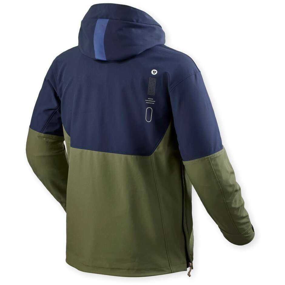 Rev'it Photon Smock Motorcycle Jacket Dark Green Blue