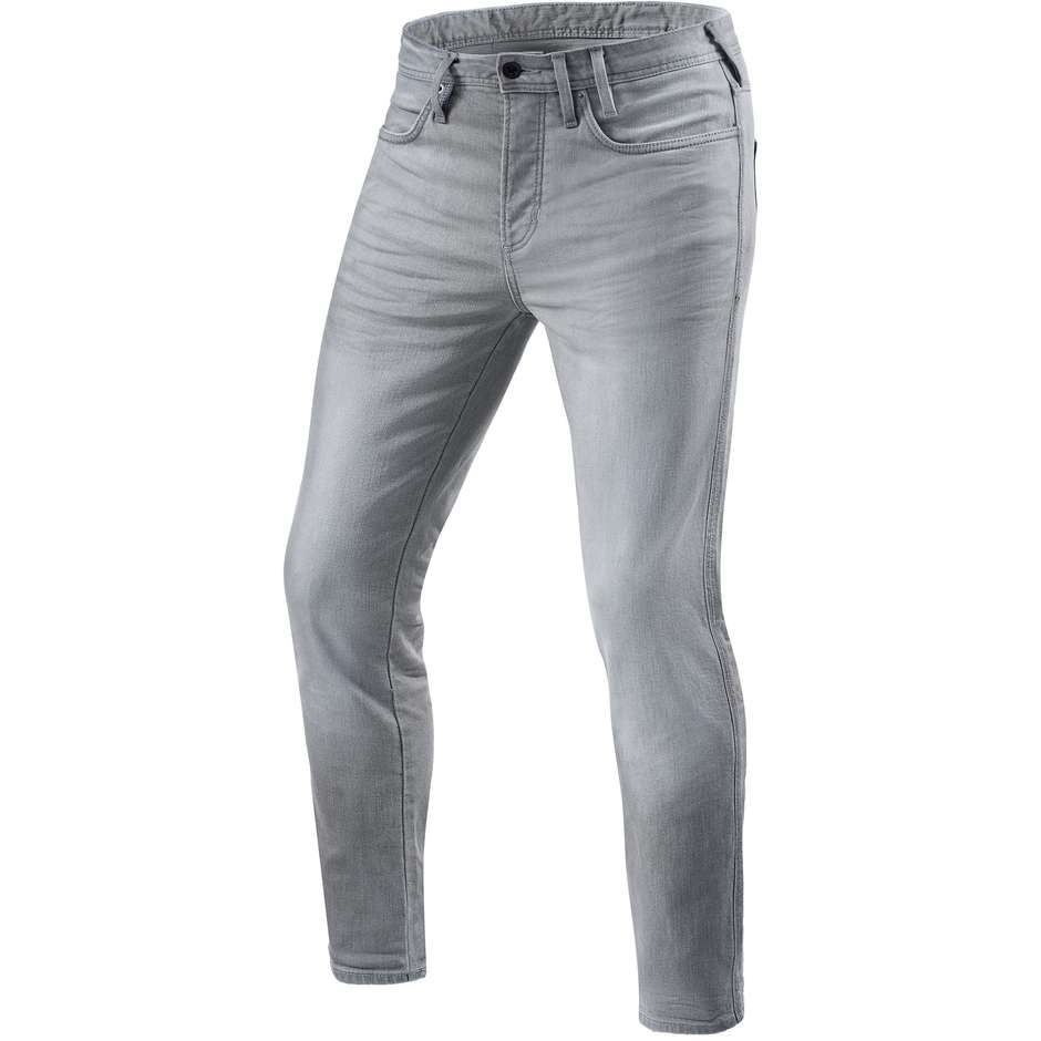 Rev'it PISTON 2 SK Motorcycle Jeans Washed Light Gray L32