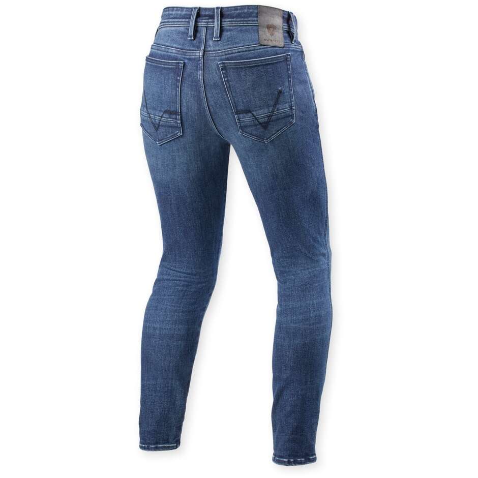 Rev'it Piston 3 Skinny Motorcycle Jeans Medium Blue used - L32