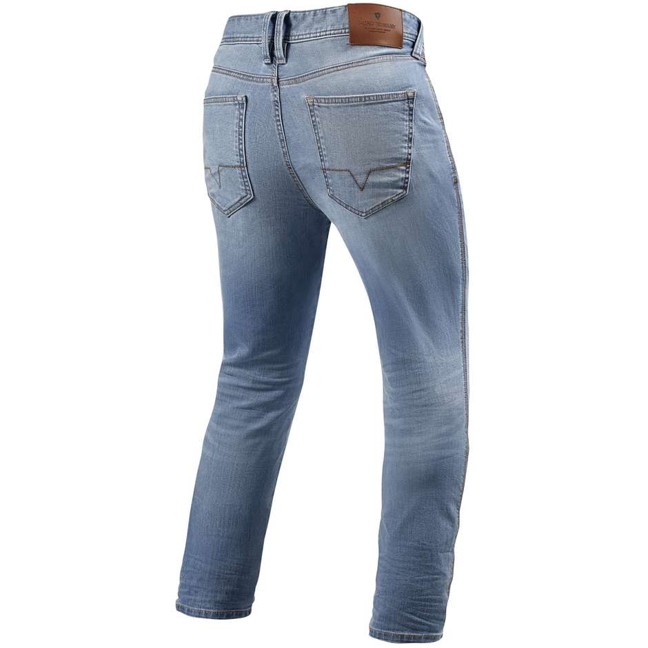 Rev'it PISTON Motorcycle Jeans Washed Blue L32