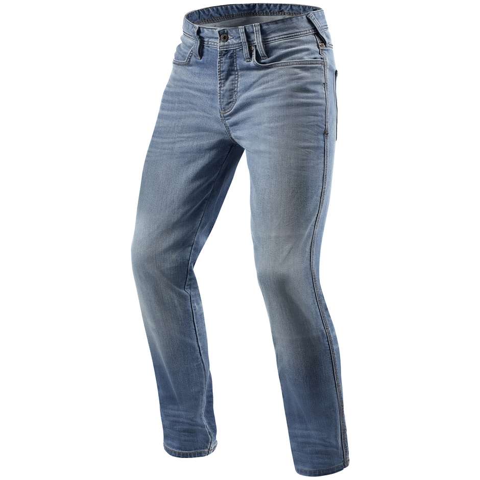 Rev'it PISTON Motorcycle Jeans Washed Blue L34