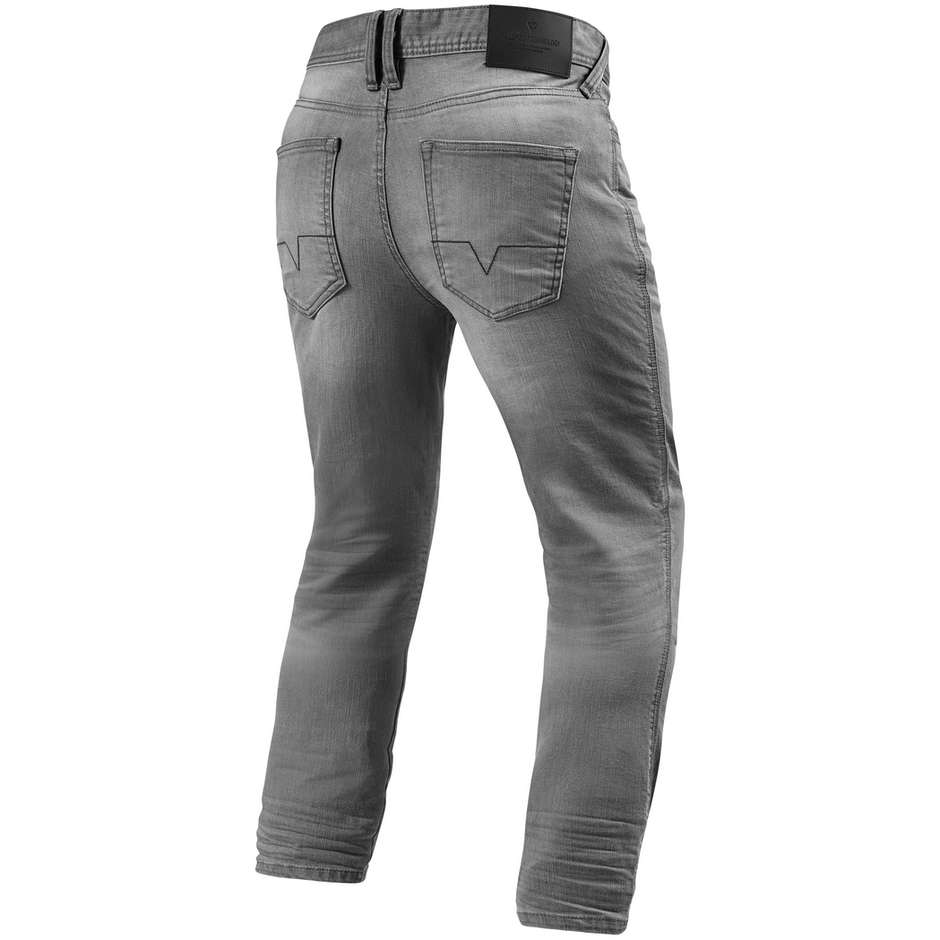 Rev'it PISTON Motorcycle Jeans Washed Light Gray L36