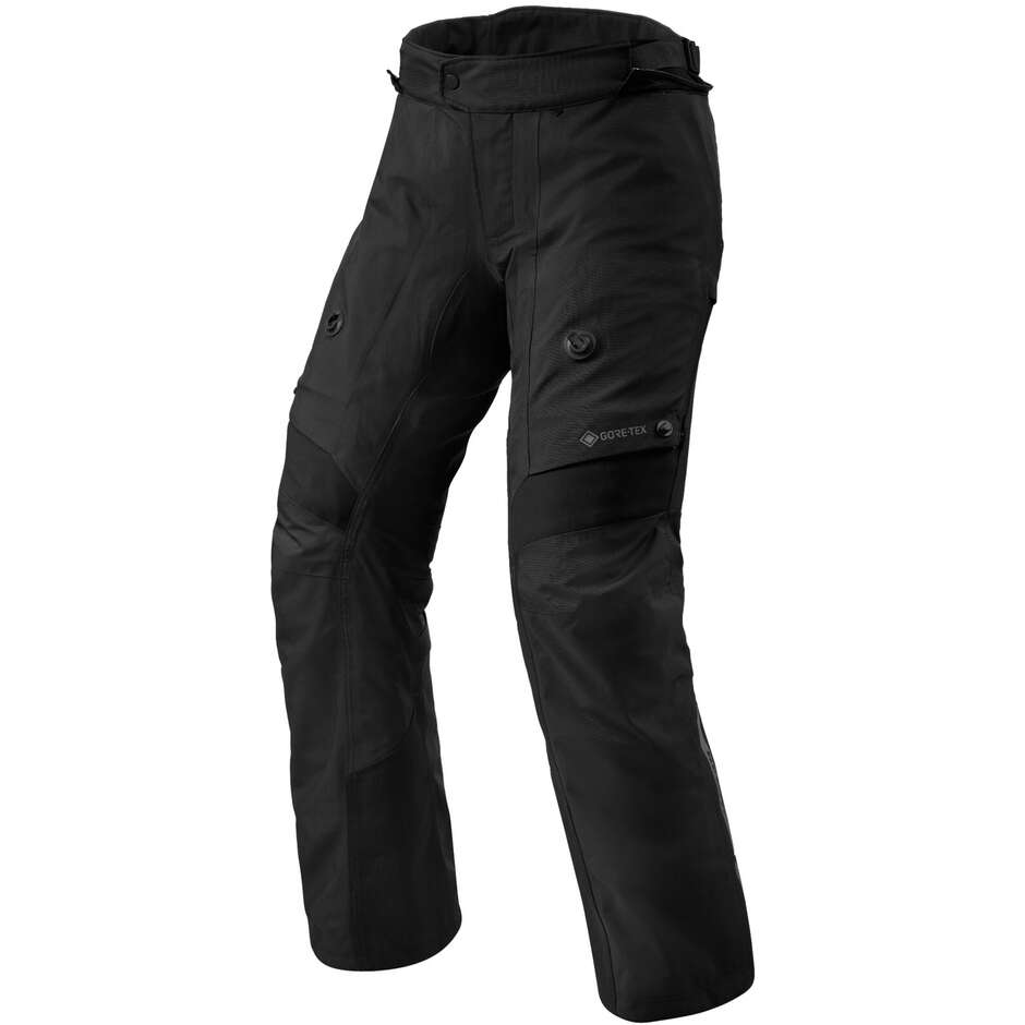 Rev'it POSEIDON 3 GTX Motorcycle Fabric Pants Black - SHORT For Sale ...