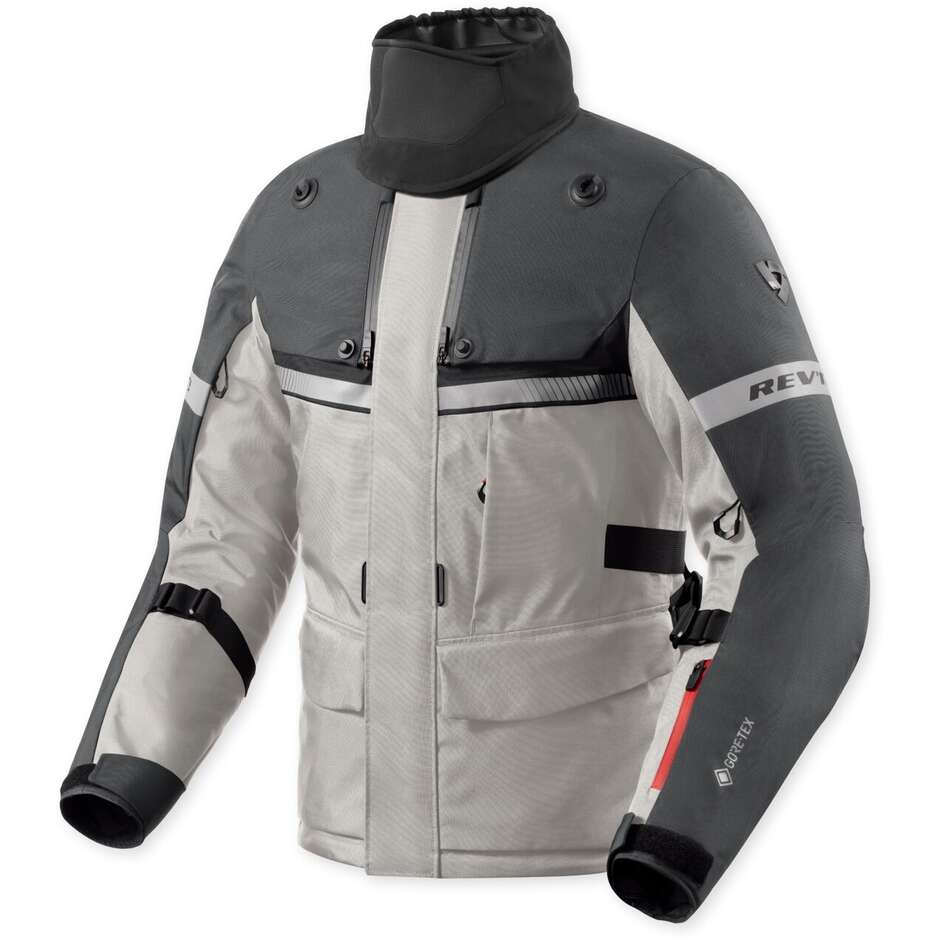 Rev'it POSEIDON 3 GTX Touring Motorradjacke Silber Anthrazit