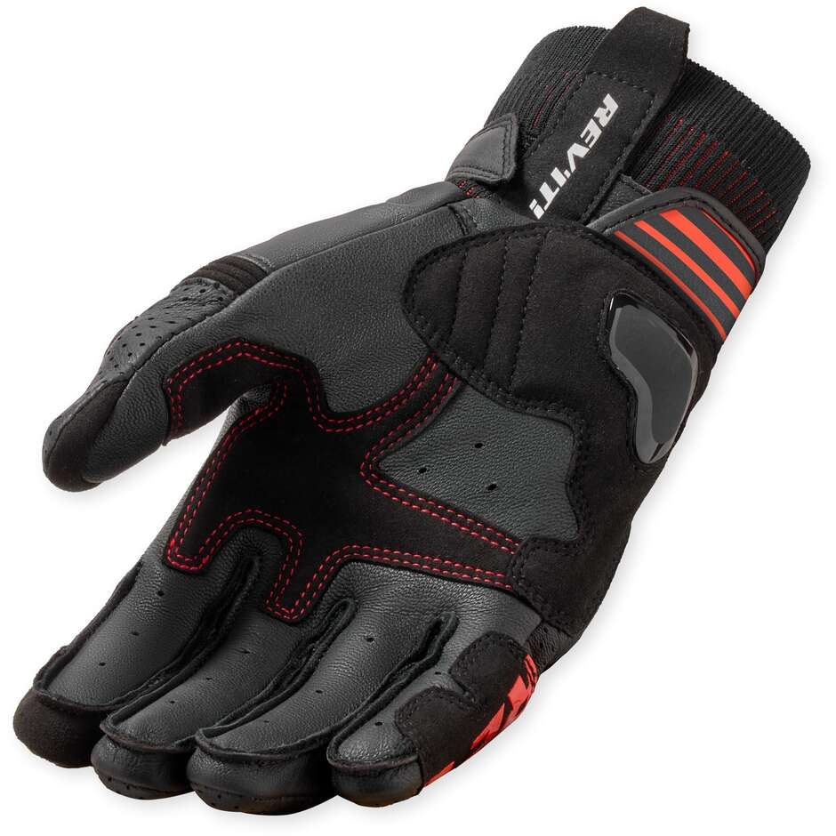 Rev'it Positron Motorcycle Gloves Black Red