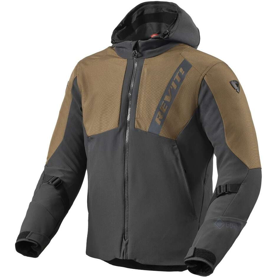 Rev'it Potential GTX Motorcycle Jacket Brown Grey