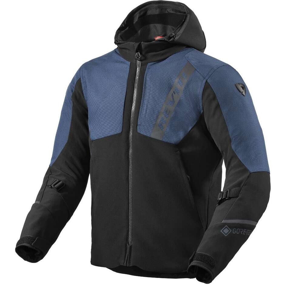 Rev'it Potential GTX Motorradjacke Dunkelblau Schwarz