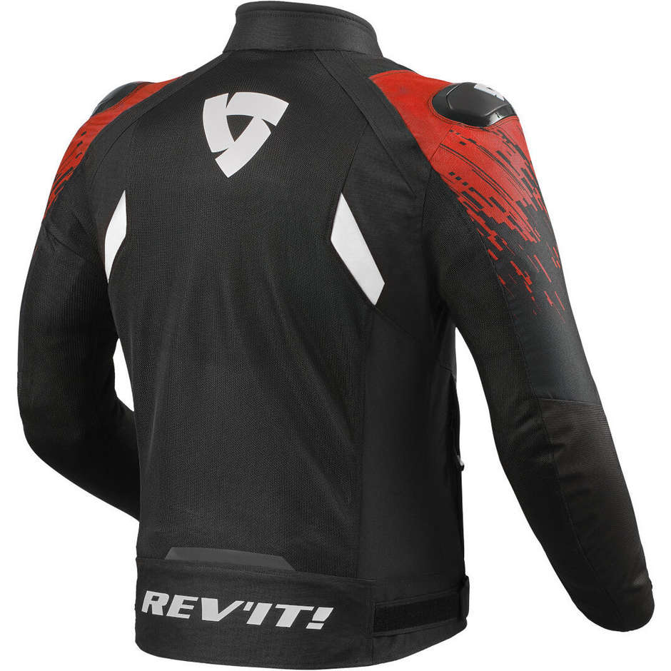 Rev'it QUANTUM 2 AIR Summer Motorcycle Jacket Black Red
