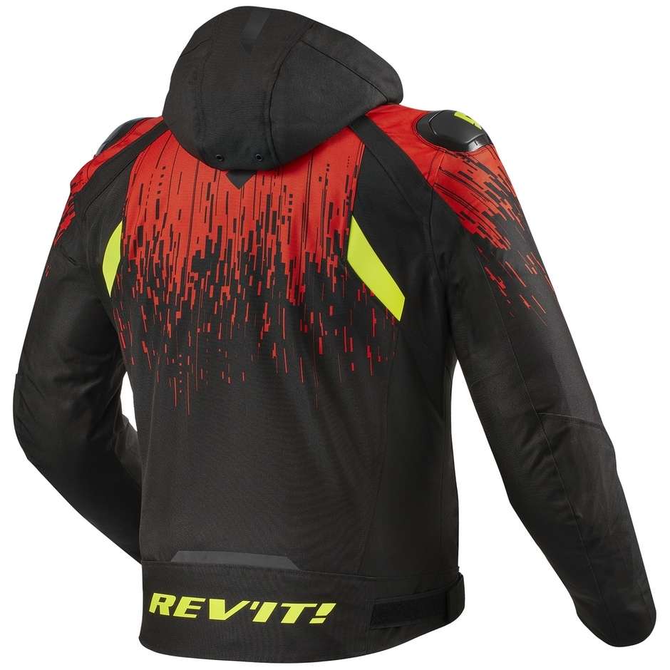Rev'it QUANTUM 2 H2O Sport Motorcycle Jacket Black Red