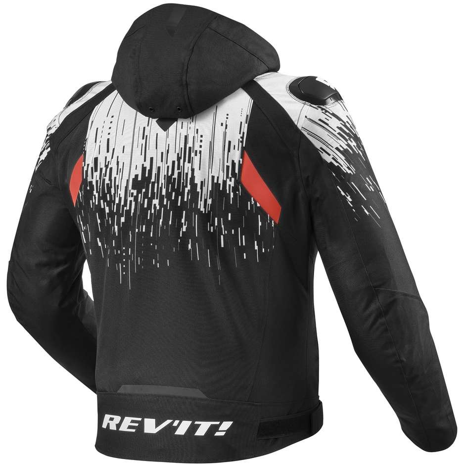 Rev'it QUANTUM 2 H2O Sport Motorcycle Jacket Black White
