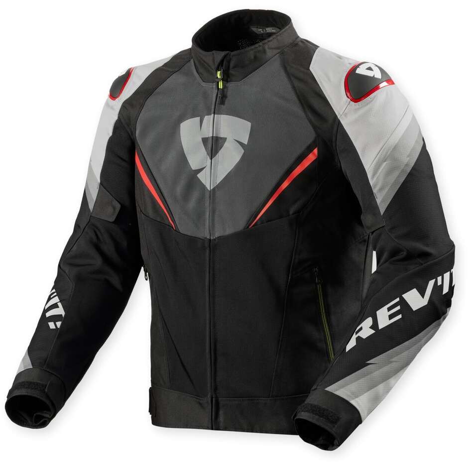 Rev'it Quantum 3 Air Jacke grau rot