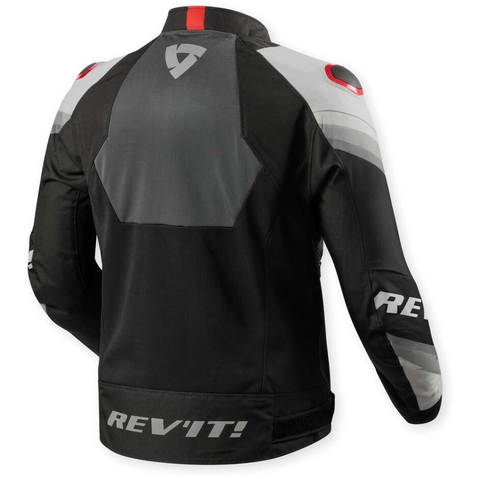 Rev'it Quantum 3 Air Jacke grau rot