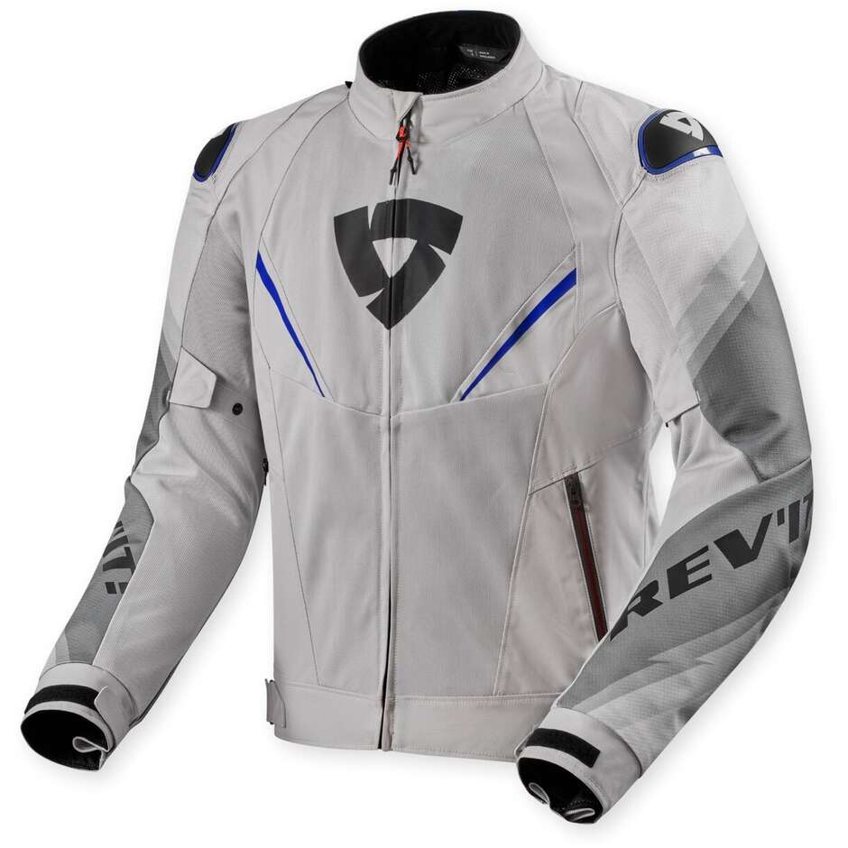 Rev'it Quantum 3 Air Jacket Silver Blue