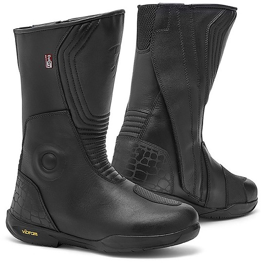 Rev'it Quest Women's Technical Motorcycle Boots OutDry Black Lady