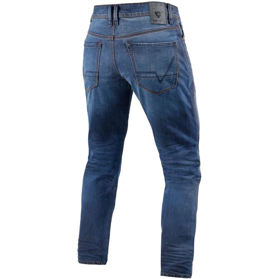 Rev'it REED SF Motorcycle Jeans Medium Washed Blue L32